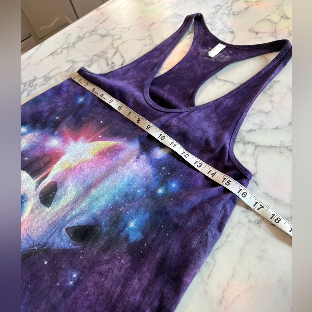 The Mountain/American Apparel Purple Tie Dye Alien Tunic Tank Dress - Large - Picture 7 of 8